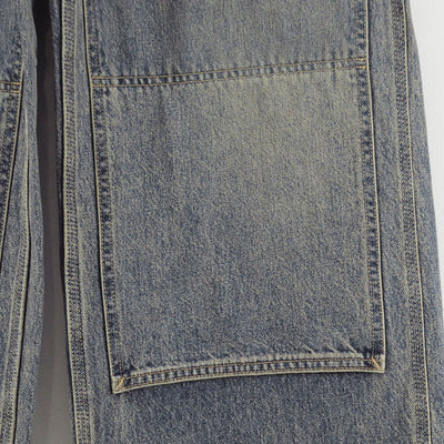 【DAIRIKU/ダイリク】<br>Vintage Washed Painter Denim Wide Pant <br>25AWD15