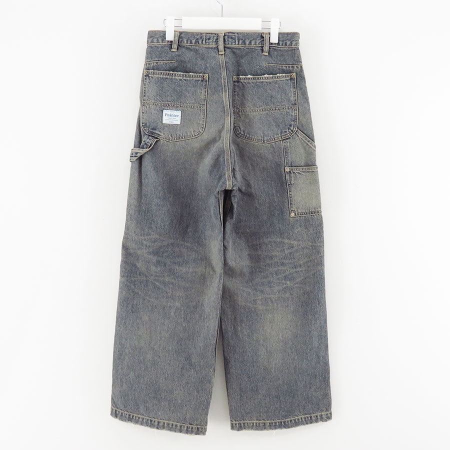 【DAIRIKU/ダイリク】<br>Vintage Washed Painter Denim Wide Pant <br>25AWD15