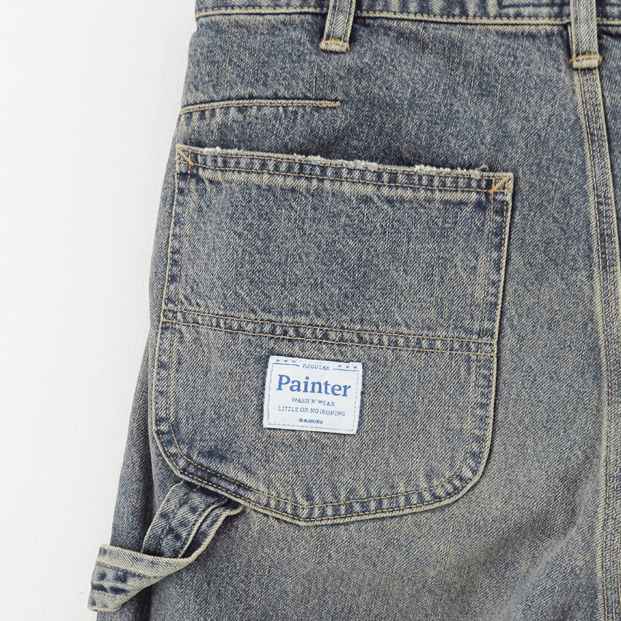 【DAIRIKU/ダイリク】<br>Vintage Washed Painter Denim Wide Pant <br>25AWD15