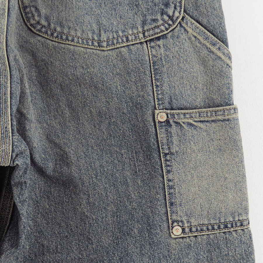 【DAIRIKU/ダイリク】<br>Vintage Washed Painter Denim Wide Pant <br>25AWD15