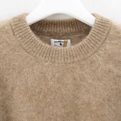 【MAATEE&SONS/マーティーアンドサンズ】<br>CASHEMERE SHAGGY 1 P/O SWEATER <br>MT3303-0107