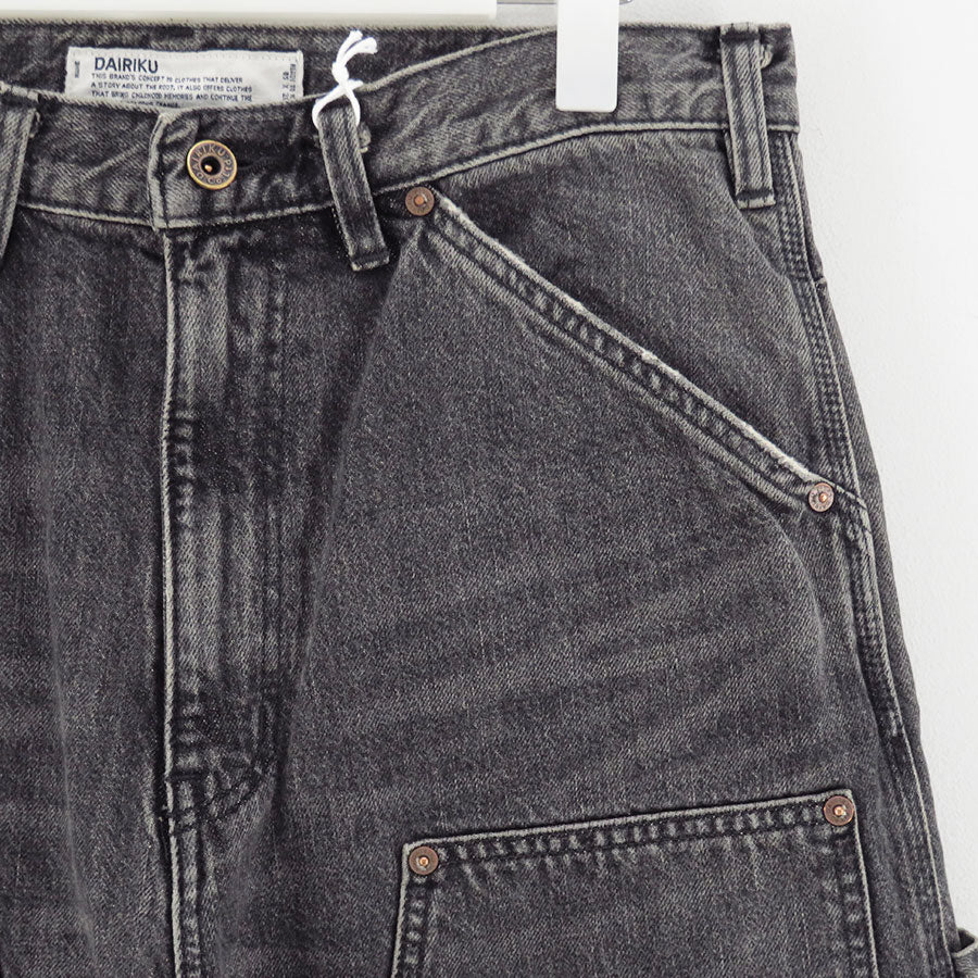 【DAIRIKU/ダイリク】<br>Vintage Washed Painter Denim Wide Pant <br>25AWD15