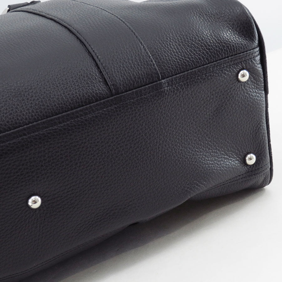 【DAIRIKU / ダイリク】Leather Boston Bag DAIRIKU/Leather Boston Bag with Soup Acce（Black）［レザー