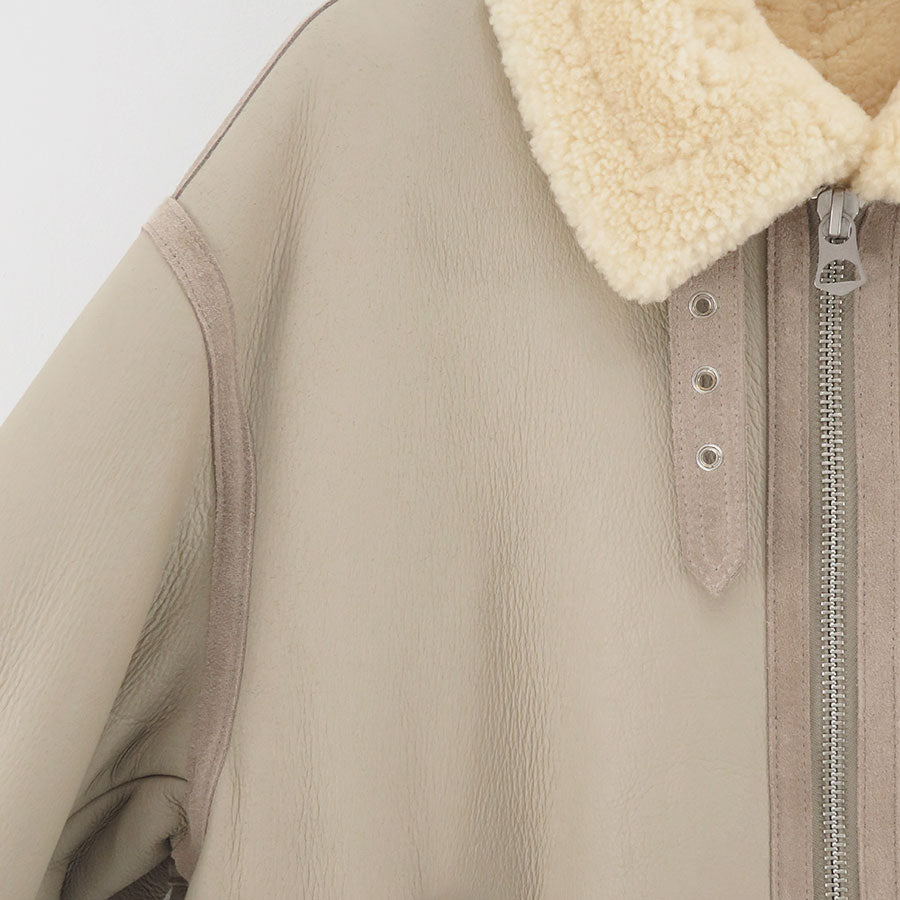 【Graphpaper/グラフペーパー】<br>Sheep Mouton B-3 Flight Jacket <br>GM253-30454