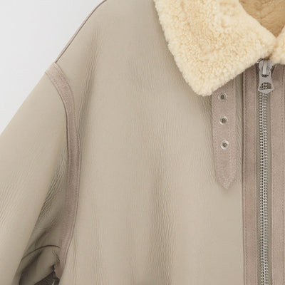 【Graphpaper/グラフペーパー】<br>Sheep Mouton B-3 Flight Jacket <br>GM253-30454