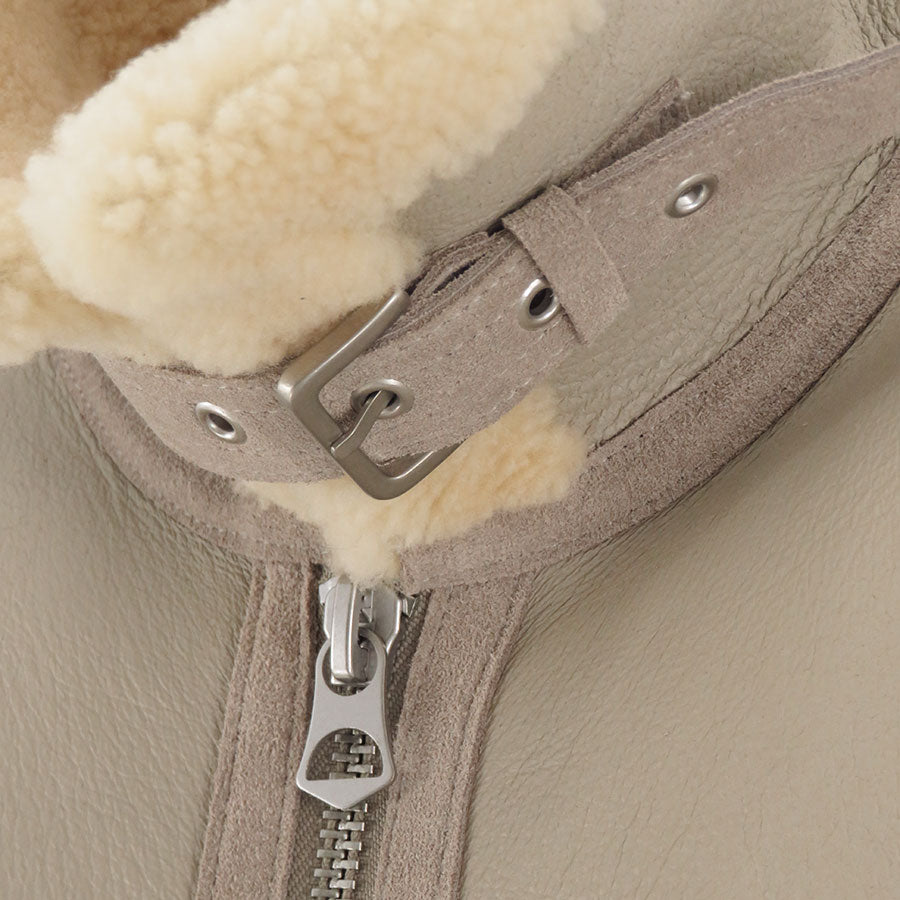 【Graphpaper/グラフペーパー】<br>Sheep Mouton B-3 Flight Jacket <br>GM253-30454