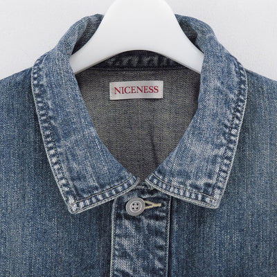 【NICENESS/ナイスネス】<br>I.COXON / I.コクソン (エイジドエフェクトデニムジャケット) <br>NN-2201B16