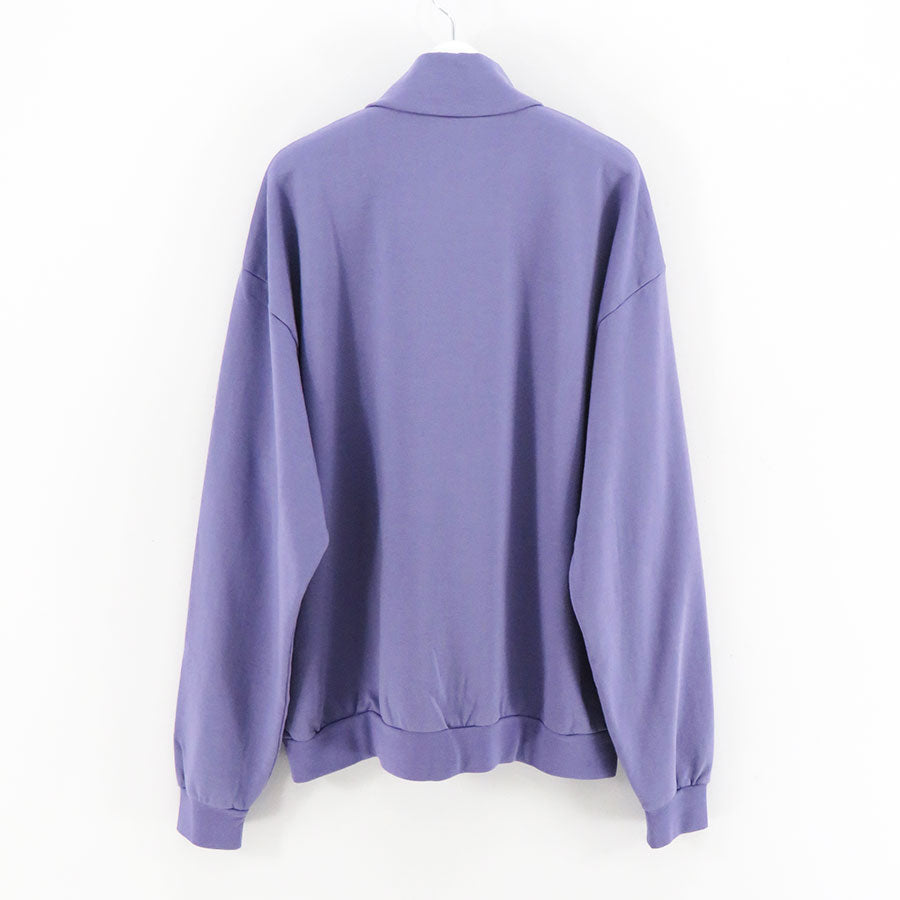 【AURALEE/オーラリー】<br>ELASTIC HIGH GAUGE SWEAT HALF ZIP P/O <br>A24AP01NU