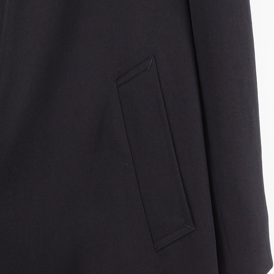 【Y's for men/ワイズフォーメン】<br>WOOL GABARDINE COAT WITH STAND FRONT COLLAR <br>ML-C03-103
