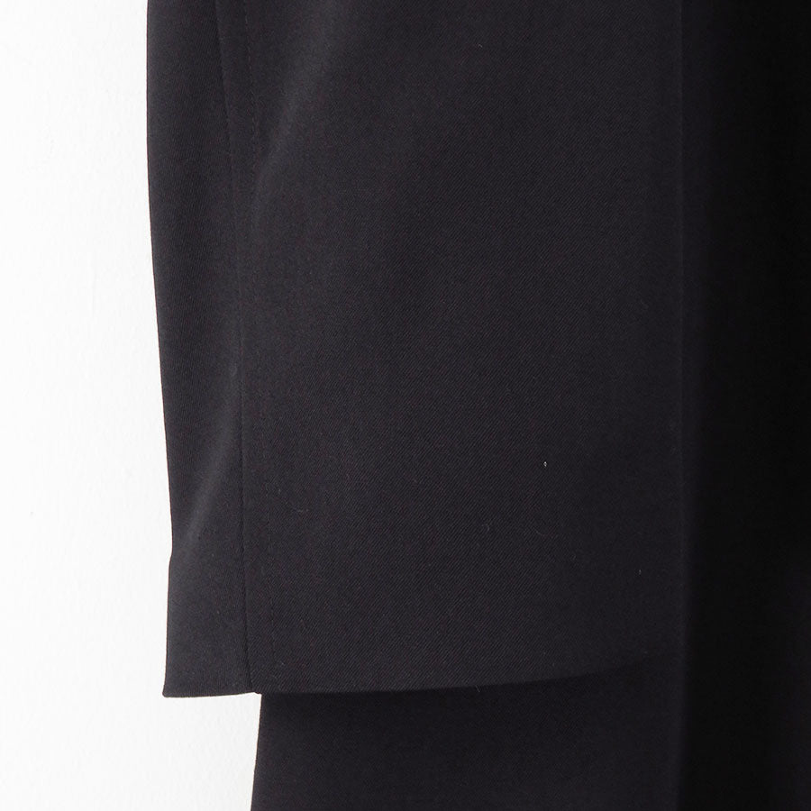 【Y's for men/ワイズフォーメン】<br>WOOL GABARDINE COAT WITH STAND FRONT COLLAR <br>ML-C03-103