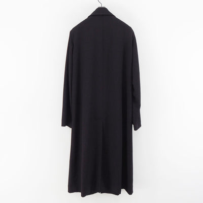 【Y's for men/ワイズフォーメン】<br>WOOL GABARDINE COAT WITH STAND FRONT COLLAR <br>ML-C03-103
