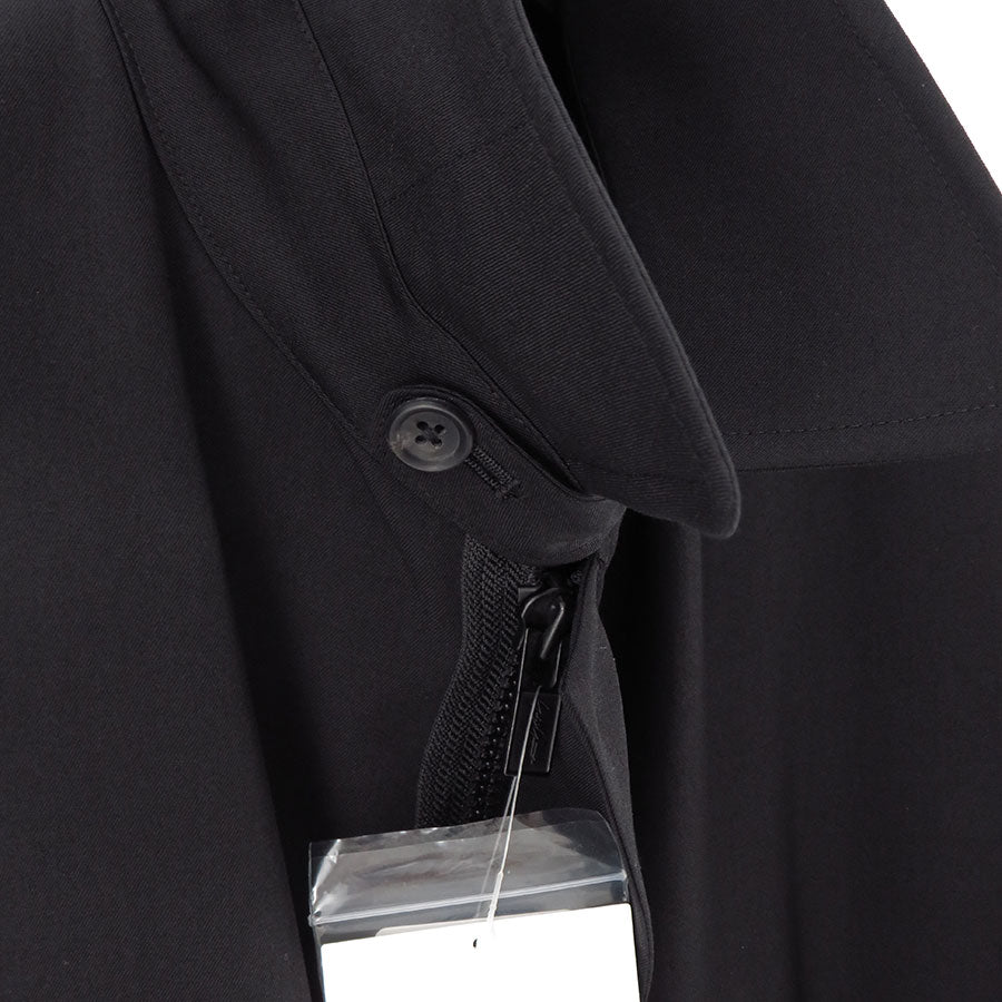 【Y's for men/ワイズフォーメン】<br>WOOL GABARDINE COAT WITH STAND FRONT COLLAR <br>ML-C03-103