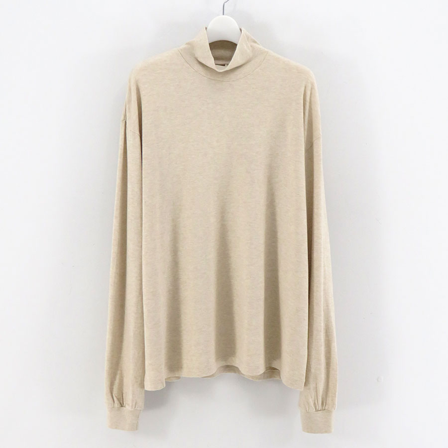 【AURALEE/オーラリー】<br>SEAMLESS HI NECK L/S TEE <br>A00T03ST