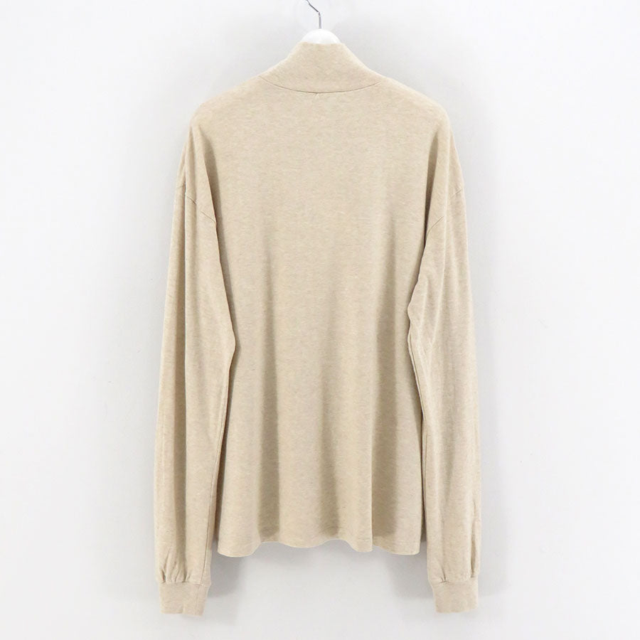 【AURALEE/オーラリー】<br>SEAMLESS HI NECK L/S TEE <br>A00T03ST