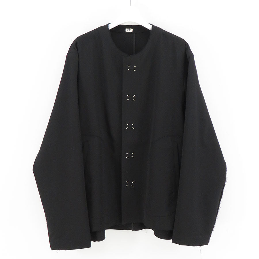 【KHOKI/コッキ】<br>No collar jacket <br>24fw-jk-08