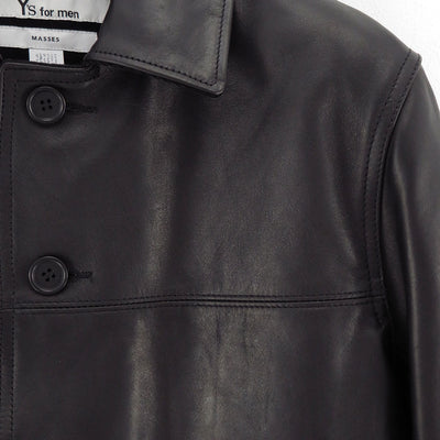 【Y's for men×MASSES】<br> HORSE LEATHER CAR COAT <br>ML-C90-706