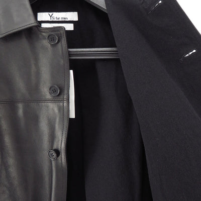 【Y's for men×MASSES】<br> HORSE LEATHER CAR COAT <br>ML-C90-706