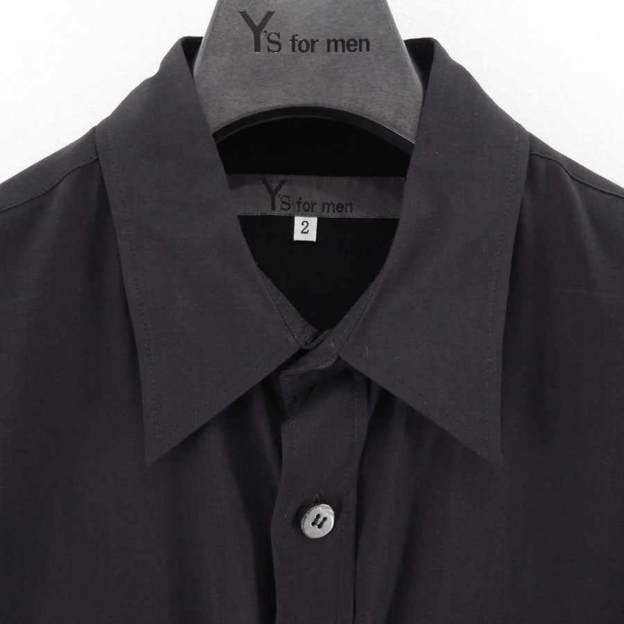 【Y's for men/ワイズフォーメン】<br>CELLULOSE LAWN DOUBLE-POCKET SHIRT <br>ML-B08-201