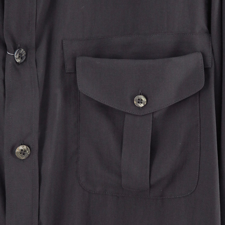【Y's for men/ワイズフォーメン】<br>CELLULOSE LAWN DOUBLE-POCKET SHIRT <br>ML-B08-201