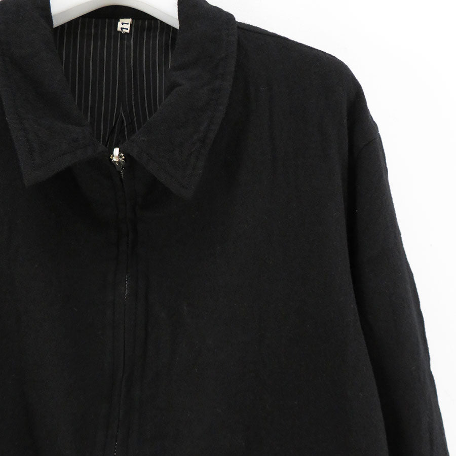 【KHOKI/コッキ】<br>Washed wool zip up jacket <br>24fw-jk-09