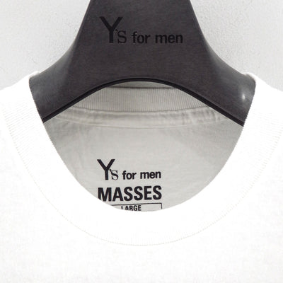 【Y's for men×MASSES】<br> COTTON SINGLE PRINT ROUND NECK SHORT SLEEVE T <br>ML-T72-990