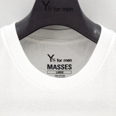 【Y's for men×MASSES】<br> COTTON SINGLE PRINT ROUND NECK SHORT SLEEVE T <br>ML-T75-990