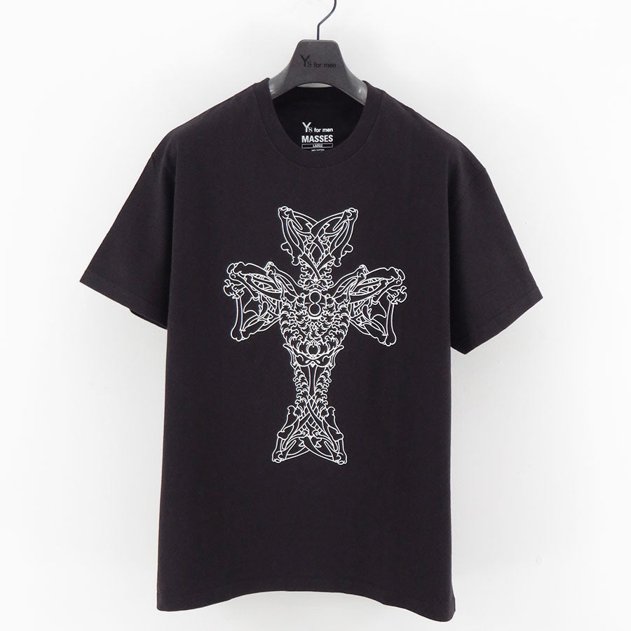 【Y's for men×MASSES】<br> COTTON SINGLE PRINT ROUND NECK SHORT SLEEVE T <br>ML-T75-990