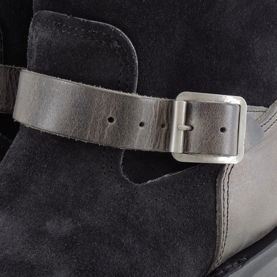 【Y's for men×MASSES】<br> VELOUR/ FULL GRAIN ENGINEER BOOTS TWO TONE <br>ML-E91-771