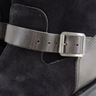 【Y's for men×MASSES】<br> VELOUR/ FULL GRAIN ENGINEER BOOTS TWO TONE <br>ML-E91-771