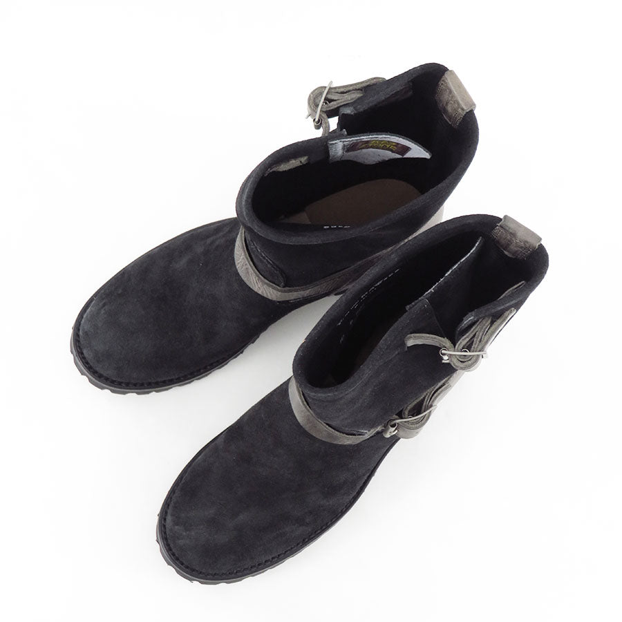 【Y's for men×MASSES】<br> VELOUR/ FULL GRAIN ENGINEER BOOTS TWO TONE <br>ML-E91-771