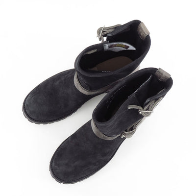 【Y's for men×MASSES】<br> VELOUR/ FULL GRAIN ENGINEER BOOTS TWO TONE <br>ML-E91-771
