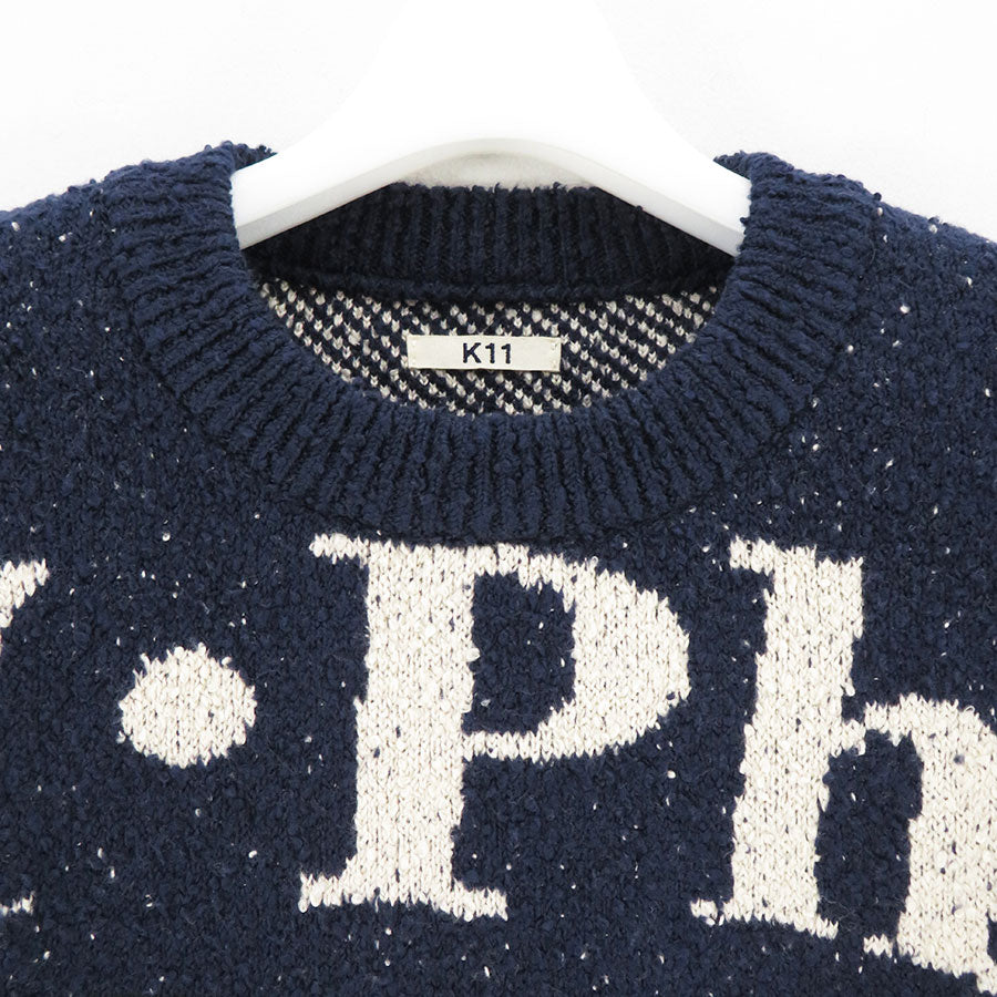 【KHOKI/コッキ】<br>Intarsia-knit jumper <br>24fw-k-01