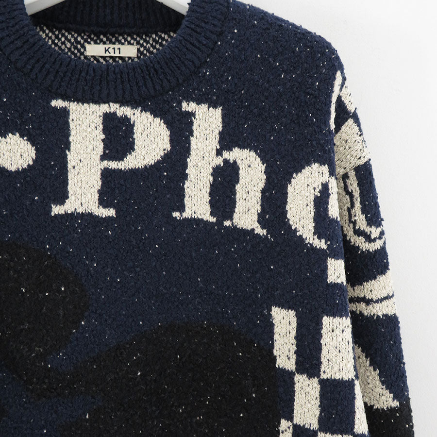 KHOKI/コッキ】Intarsia-knit jumper 24fw-k-01の通販 「ONENESS 
