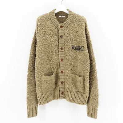 【KHOKI/コッキ】<br>Embroidery-design crew-neck cardigan <br>24fw-k-04