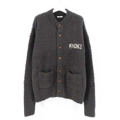 【KHOKI/コッキ】<br>Embroidery-design crew-neck cardigan <br>24fw-k-04