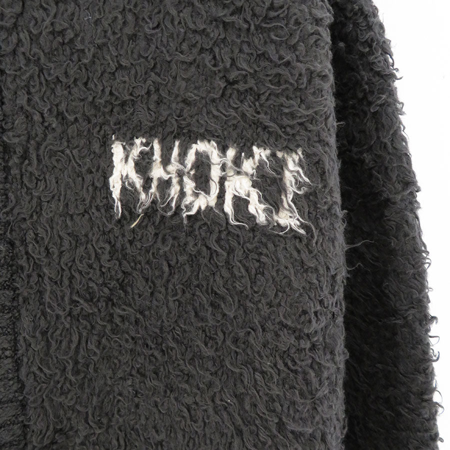 【KHOKI/コッキ】<br>Embroidery-design crew-neck cardigan <br>24fw-k-04