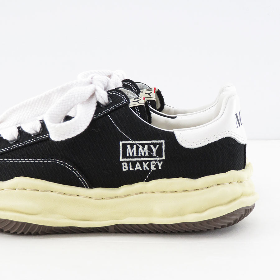 【Maison MIHARA YASUHIRO】<br>"BLAKEY" VL OG Sole Canvas Low-top Sneaker (BLACK) <br>A09FW732
