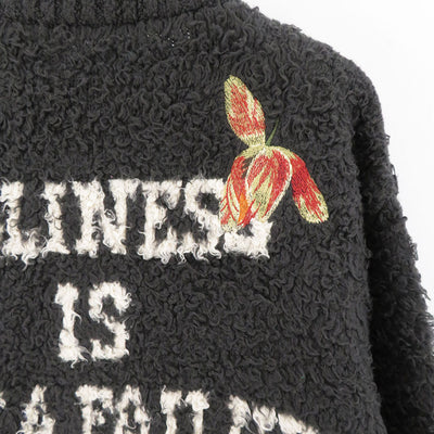 【KHOKI/コッキ】<br>Embroidery-design crew-neck cardigan <br>24fw-k-04