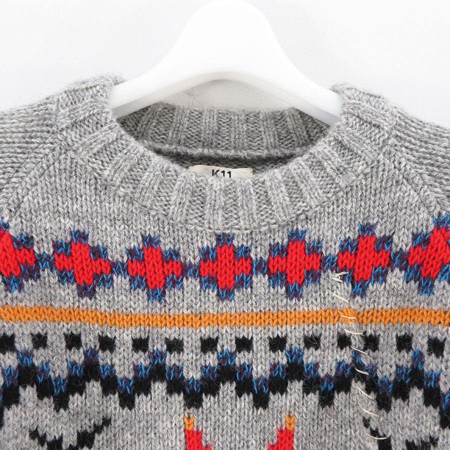 【KHOKI/コッキ】<br>Nordic sweater <br>24fw-k-05