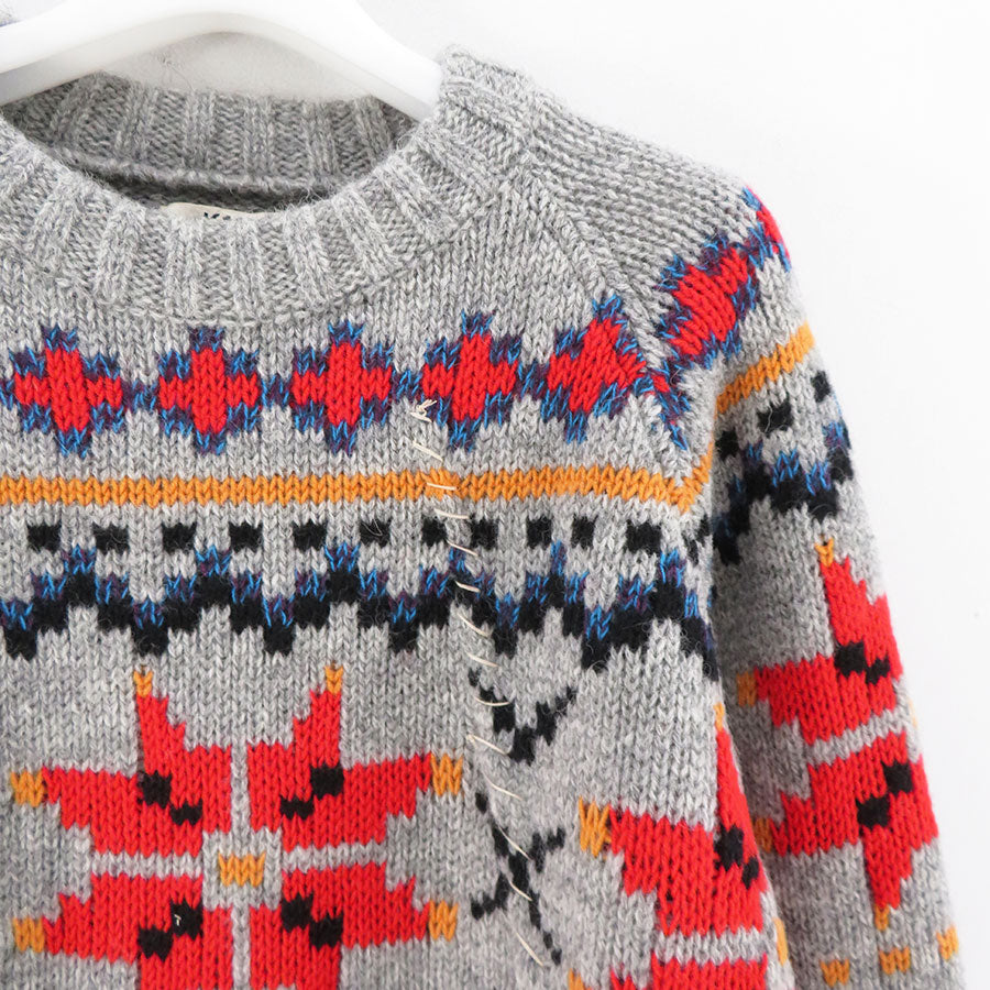 【KHOKI/コッキ】<br>Nordic sweater <br>24fw-k-05