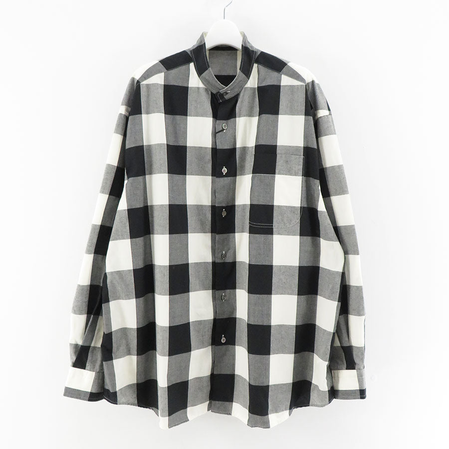 【Porter Classic/ポータークラシック】<br>BLOCK CHECK STAND COLLAR SHIRT <br>PC-016-2474