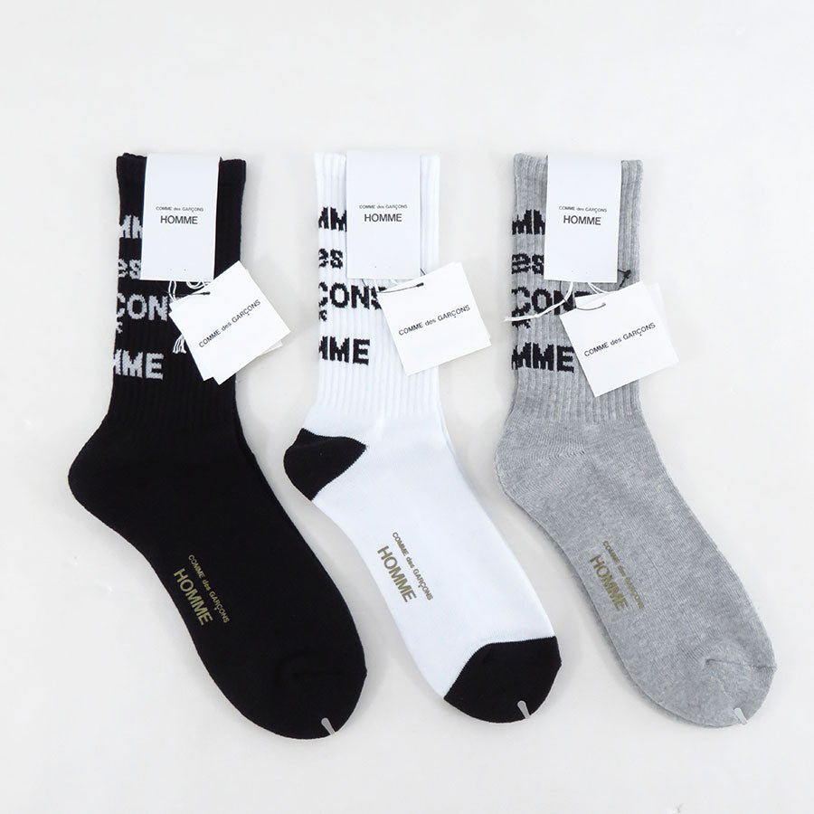 【COMME des GARCONS HOMME】<br>綿パイルソックス <br>HO-K501-051