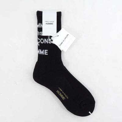 【COMME des GARCONS HOMME】<br>綿パイルソックス <br>HO-K501-051