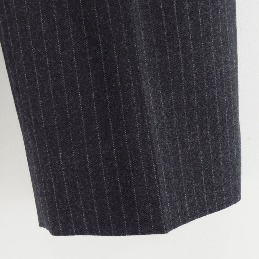 【THE RERACS/ザ・リラクス】<br>RERACS 2/54 COLLEGE FLANNEL THE EASY SLACKS WIDE (STRIPE) <br>25FW-REPT-262-2-J