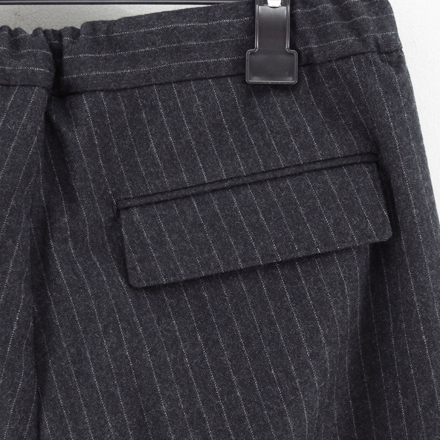 【THE RERACS/ザ・リラクス】<br>RERACS 2/54 COLLEGE FLANNEL THE EASY SLACKS WIDE (STRIPE) <br>25FW-REPT-262-2-J