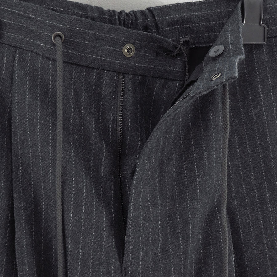 【THE RERACS/ザ・リラクス】<br>RERACS 2/54 COLLEGE FLANNEL THE EASY SLACKS WIDE (STRIPE) <br>25FW-REPT-262-2-J