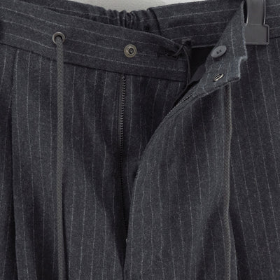 【THE RERACS/ザ・リラクス】<br>RERACS 2/54 COLLEGE FLANNEL THE EASY SLACKS WIDE (STRIPE) <br>25FW-REPT-262-2-J