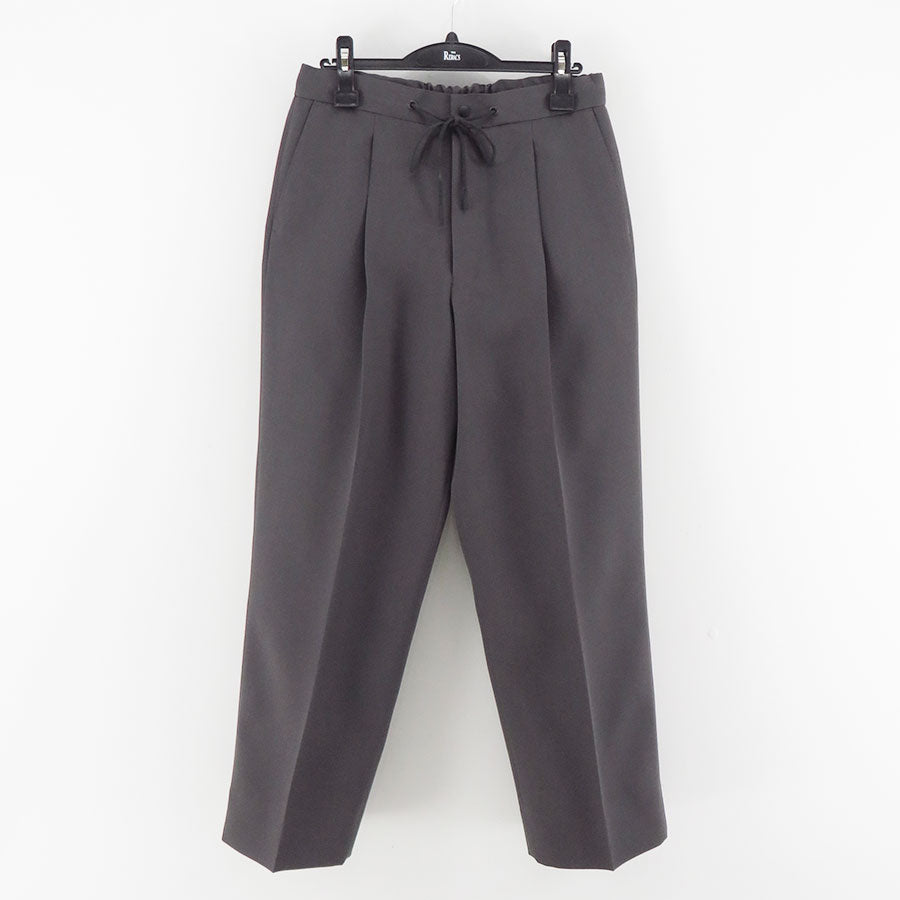 【THE RERACS/ザ・リラクス】<br>RERACS SUPER TWILL S+S THE EASY SLACKS WIDE (GUNMETAL GRAY) <br>25FW-REPT-262-J