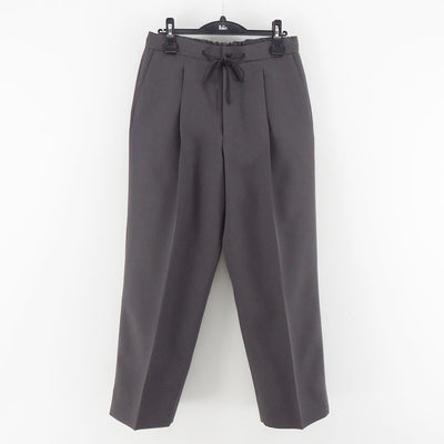 【THE RERACS/ザ・リラクス】<br>RERACS SUPER TWILL S+S THE EASY SLACKS WIDE (GUNMETAL GRAY) <br>25FW-REPT-262-J