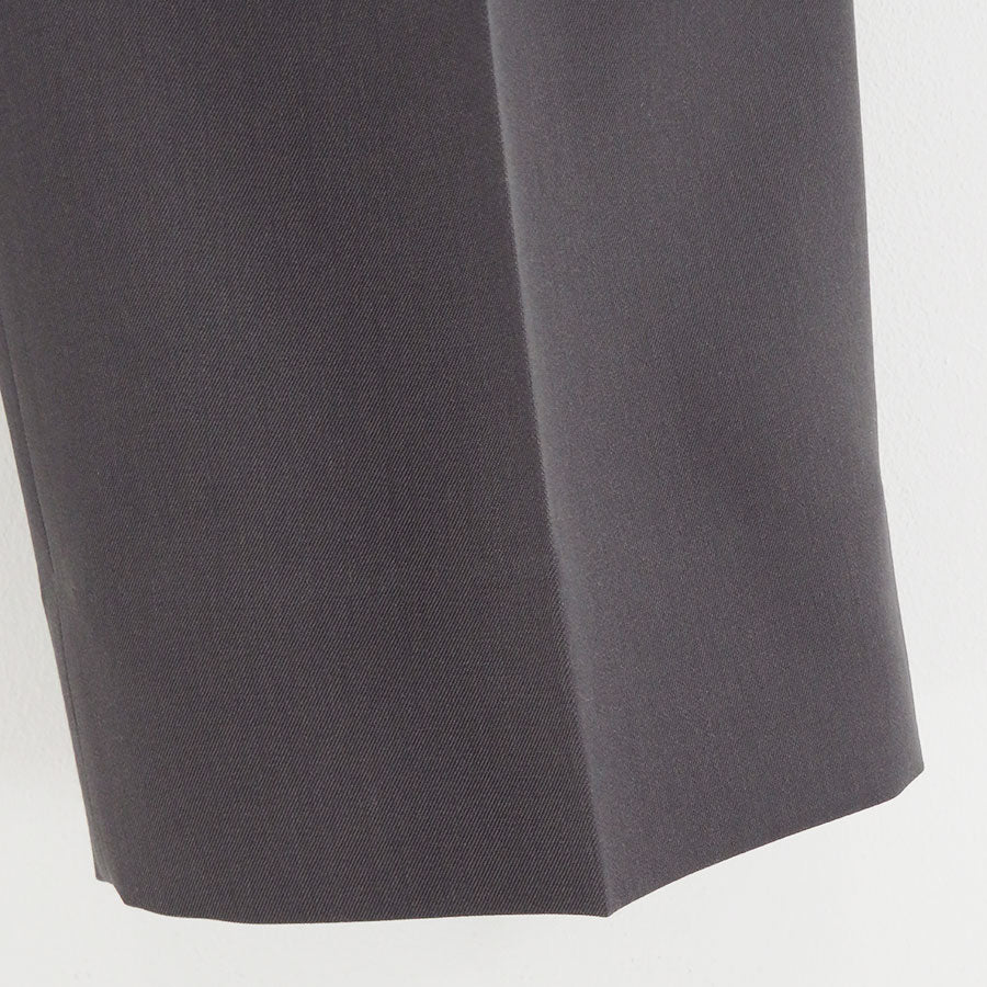 【THE RERACS/ザ・リラクス】<br>RERACS SUPER TWILL S+S THE EASY SLACKS WIDE (GUNMETAL GRAY) <br>25FW-REPT-262-J
